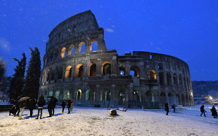 Рим зимой